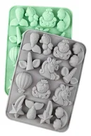 Formy do ciast - Forma silikonowa Jednorożec Ogon Syreny Tęcza - miniaturka - grafika 1