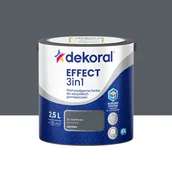 Farby wewnętrzne - Dekoral Farba Effect 3w1 Grafitowy 2.5 l - miniaturka - grafika 1
