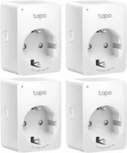Systemy inteligentnych domów - TP-Link TP-LINK TAPO P100 GNIAZDKO SMART PLUG WI-FI 4 SZT TAPO P1004 PACK - miniaturka - grafika 1
