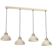 Lampy sufitowe - Beżowa listwa sufitowa z czterema zwisami LX 8893 z serii SVEN - miniaturka - grafika 1