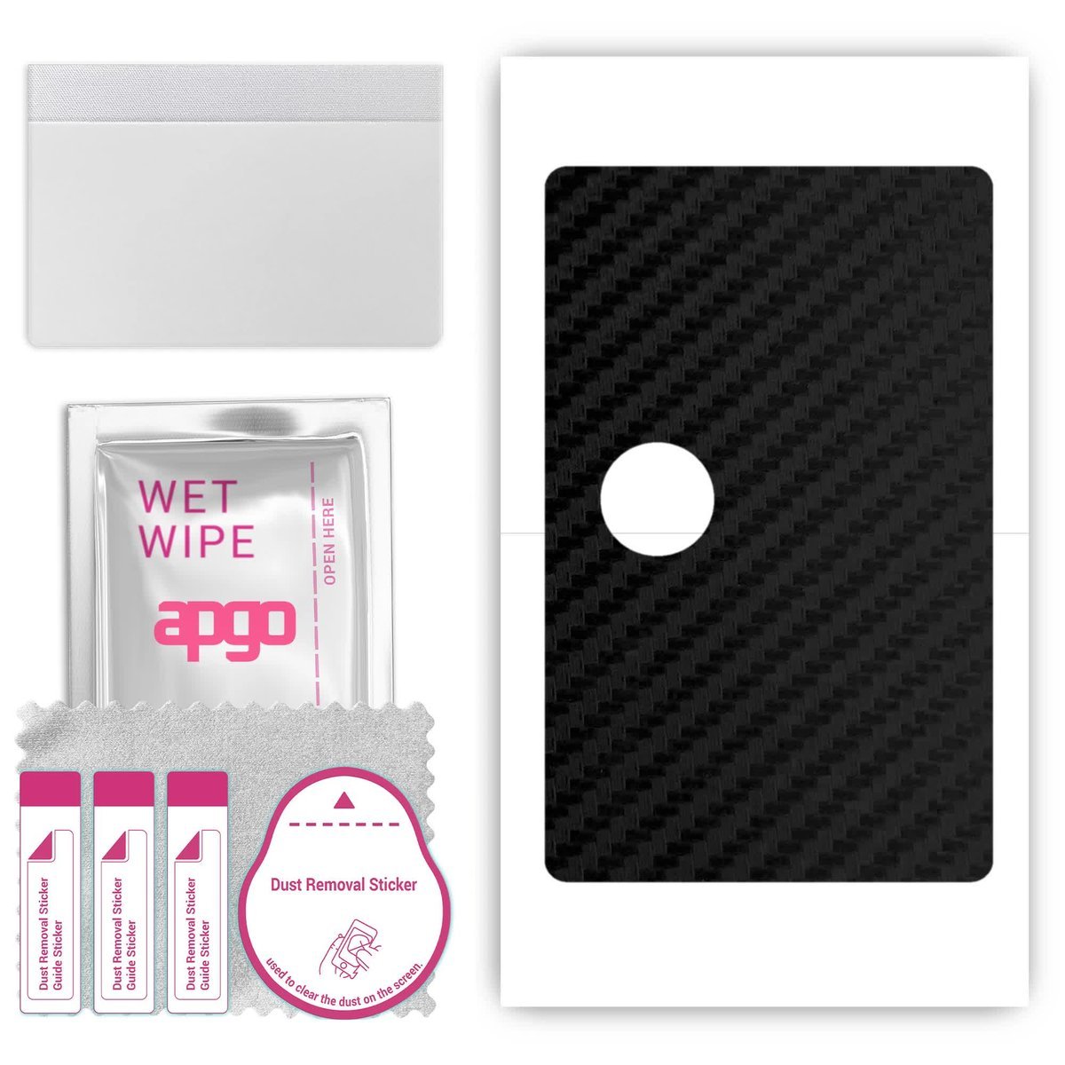 Folia naklejka skórka strukturalna na TYŁ do OnePlus Pad Pro - Carbon Czarny - apgo SKINS