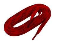 Akcesoria obuwnicze - Woskowane sznurowadła hokejowe WinnWell  Red  213 cm - miniaturka - grafika 1