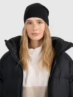 Czapki męskie - 4F Czapka beanie uniseks - czarna Uniwersalny - miniaturka - grafika 1