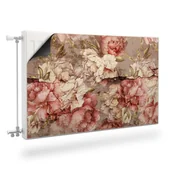 Dekoracje domu - MASKOWNICA Magnetyczna Na Kaloryfer PIWONIE Styl Retro 100cm x 60cm - miniaturka - grafika 1