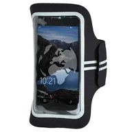 Etui i futerały do telefonów - Mil-Tec Opaska na Telefon Lycra Sports Armband Czarna - Czarny - miniaturka - grafika 1