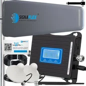 Inne akcesoria audio-wideo - System przekazu sygnału AV Signaflex Zestaw Wzmacniacz Gsm/Dcs Lcd3000 Ls-Gd22 + T2 23Dbi 15M + 2X Grzybek + Bat - miniaturka - grafika 1