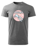 Koszulki i topy damskie - Koszulka dla Stomatologa Dentysty - I Pull Out Ciemnoszary melanż M - miniaturka - grafika 1