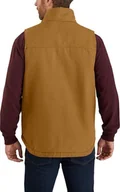 Kamizelki męskie - Carhartt Kamizelka Carhartt Washed Duck SherpaLined Brown - miniaturka - grafika 1