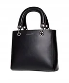 Torebki damskie - Torebka Damska Listonoszka Mała Czarna Crossbody PUCCINI BML038M-1 - miniaturka - grafika 1