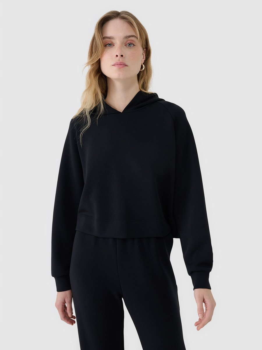 BLUZA DAMSKA 4F DRESOWA NIEROZPINANA Z KAPTUREM TSWSF1562 SS25 XS