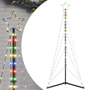 vidaXL Lampki choinkowe, 363 kolorowych LED, 182 cm - Ozdoby bożonarodzeniowe - miniaturka - grafika 1