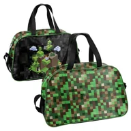 Plecaki szkolne i tornistry - Paso Duża Torba Sportowa Na Basen Game Minecraft Press Start Game - miniaturka - grafika 1