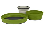 Kuchnia turystyczne i akcesoria - Sea To Summit Zestaw składanych naczyń X-Set 3pc AXSET3/OL/UNI - miniaturka - grafika 1