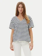 Koszulki i topy damskie - Tommy Hilfiger T-Shirt WW0WW44551 Granatowy Regular Fit - miniaturka - grafika 1