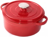 Patelnie - zapiekanka 28 cm 4,6 litra żeliwna czerwona - miniaturka - grafika 1