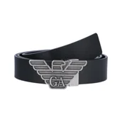 Paski - Emporio Armani Skórzany pasek 2w1 - miniaturka - grafika 1