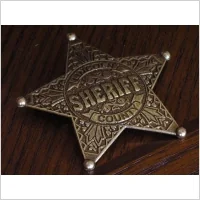 ZŁOTA ODZNAKA SHERIFF LINCOLN  (104) - Repliki - akcesoria - miniaturka - grafika 1