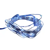 Oświetlenie świąteczne - LAMPKI DRUCIKI 50 MIKRO LED NA BATERIE DEKORACYJNE - miniaturka - grafika 1