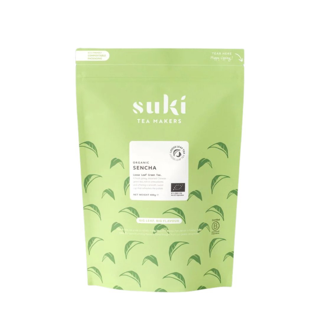 Herbata zielona Sencha 400 g liściasta bez dodatków Suki Tea premium sypana