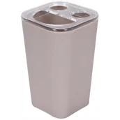 Akcesoria do armatury i ceramiki - FALA Kubek na szczoteczki Cuboid Beżowy - miniaturka - grafika 1