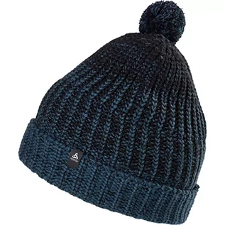Czapki damskie - ODLO Unisex ciężka dzianinowa czapka na zimną pogodę, niebieskie skrzydło turkusowo-czarny, jeden rozmiar - grafika 1