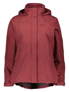 Jack Wolfskin Kurtka funkcyjna 3in1 "Silver Pass" w kolorze bordowym - Kurtki i kamizelki sportowe damskie - miniaturka - grafika 1
