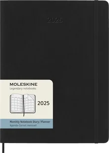 Moleskine Kalendarz 2025 Czarny Extra Large Soft Monthly (19X25) - Kalendarze - miniaturka - grafika 1
