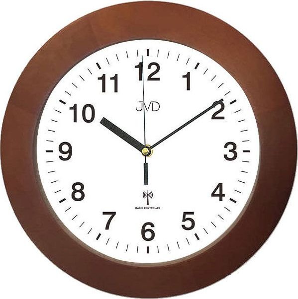 JVD Zegar ścienny JVD RH2226.41 Drewniany DCF77 33 cm