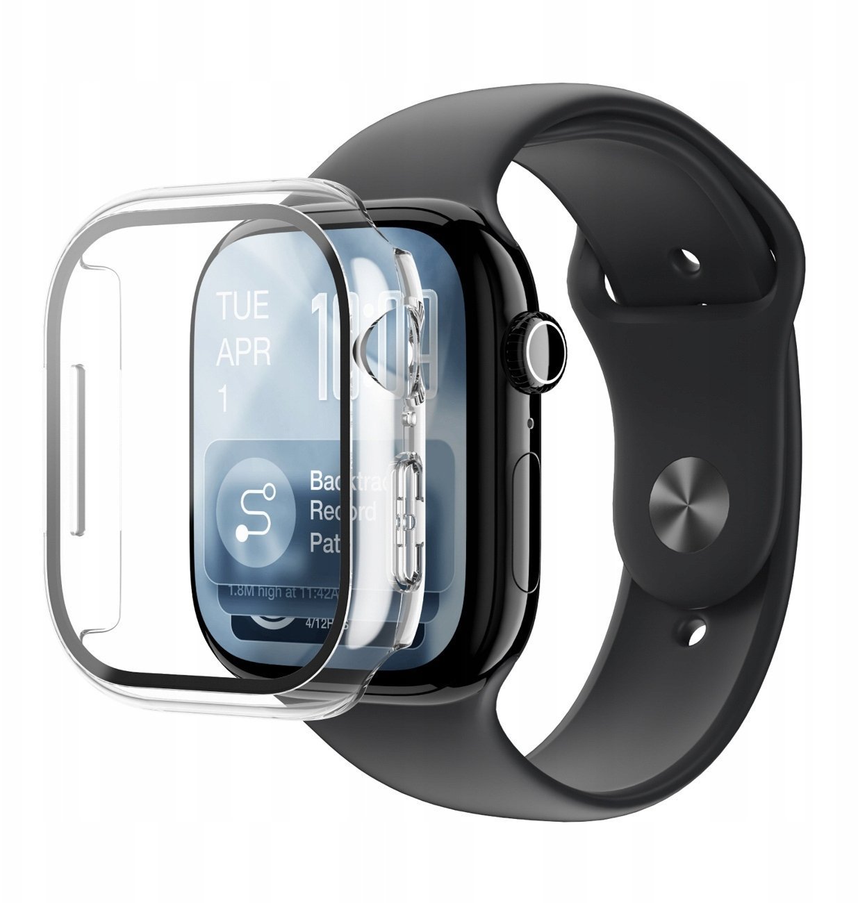 Amazingthing Szkło ochronne Radix z etui na Apple Watch Series 11 42 mm - przezroczyste