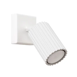 Lampa ścienna KARBON GU10 - biały, podstawa kwadratowa - Lampy ścienne - miniaturka - grafika 1