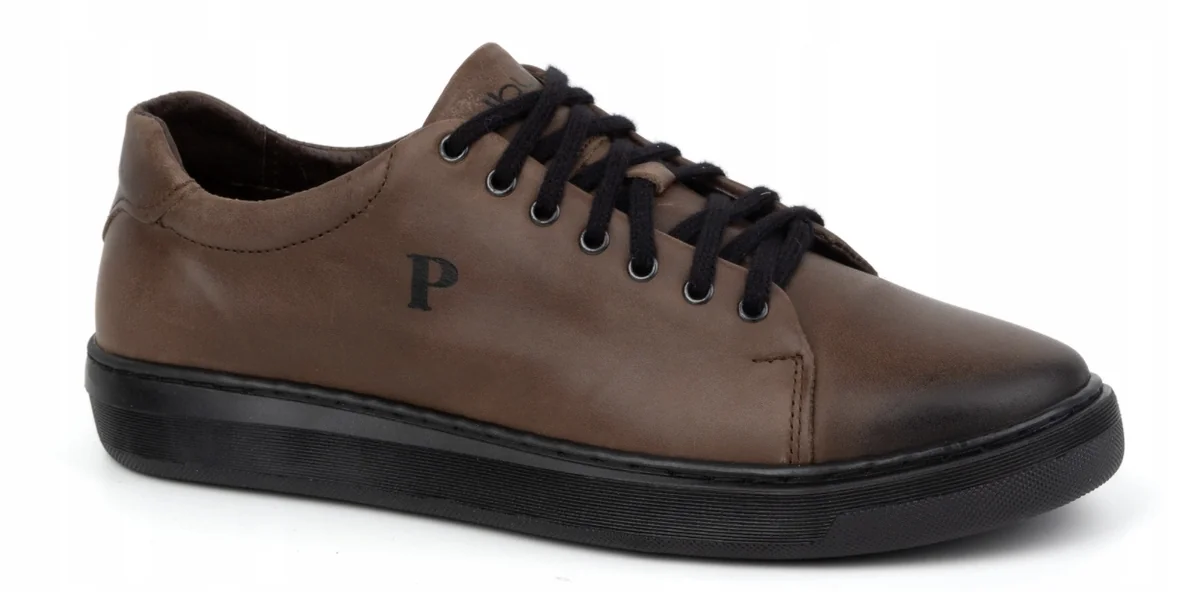 Skórzane męskie sneakersy 2127 sznurowane rozmiar 41