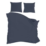 Pościel - Pościel 200 x 220 cm Fashion satyna bawełniana granatowa - miniaturka - grafika 1