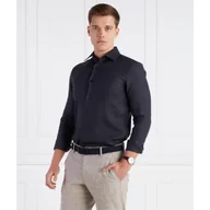 Koszule męskie - BOSS BLACK Lniana koszula H-HANK-kent-C1-214 Slim Fit - miniaturka - grafika 1