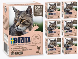 Bozita Cat Wątróbka Drobiowa W Galaretce 6 x 370g - Mokra karma dla kotów - miniaturka - grafika 1