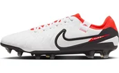 Piłka nożna - Nike Legend 10 Pro męskie buty piłkarskie, White Black Bright Crimson, 42.5 EU - miniaturka - grafika 1
