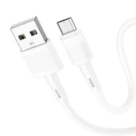 Kable USB - Hoco Kabel Usb Do Micro 2,4a Victory X83 1m Biały - miniaturka - grafika 1