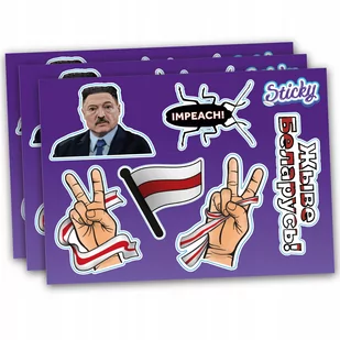 Naklejki BIAŁORUŚ na motor, kask, laptop wodoodporne MIX 7 szt - Scrapbooking - miniaturka - grafika 1