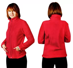 Bluza Polarowa Damska Ciepła POLAR MAX02 L czerwona - Bluzy damskie - miniaturka - grafika 1