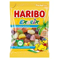 Żelki - Haribo Exotix Żelki o smaku owocowym 80 g - miniaturka - grafika 1
