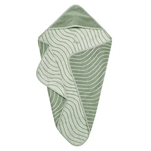 Leander - Ręcznik Z Kapturem, Woodland, Sage Green - Okrycia kąpielowe dla dzieci - miniaturka - grafika 1