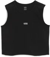 Koszulki i topy damskie - Vans top damski JUNIOR V CENTER Black - miniaturka - grafika 1