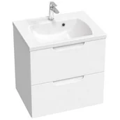 Szafki łazienkowe - Ravak SD Classic II szafka 60 cm podumywalkowa wisząca biały połysk X000001476 - miniaturka - grafika 1