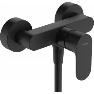 HANSGROHE 72640670 Rebris S Jednouchwytowa bateria prysznicowa natynkowa Czarny Matowy - Baterie wannowe i prysznicowe - miniaturka - grafika 1