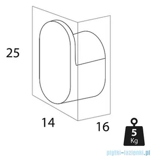 Tiger Carv Haczyk na ręcznik mały (2 w zestawie) czarny 800242 | - Wieszaki łazienkowe - miniaturka - grafika 2