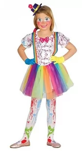 Strój dla dzieci, Klaun, tęczowy, rozmiar 116 - Stroje karnawałowe - miniaturka - grafika 1