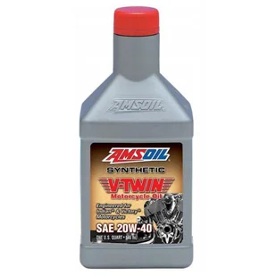 AMSOIL Synthetic V-Twin Motorcycle Oil 20W40 946ml MVI - syntetyczny olej motocyklowy - Oleje silnikowe - miniaturka - grafika 1