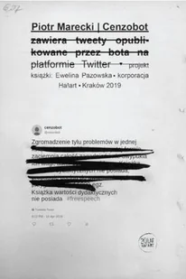 Korporacja Ha!Art Cenzobot Piotr Marecki - Publicystyka - miniaturka - grafika 2