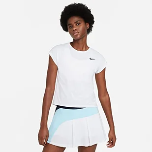 Nike Damska koszulka Nkct Df Vctry biały/czarny S - Koszulki i topy damskie - miniaturka - grafika 1