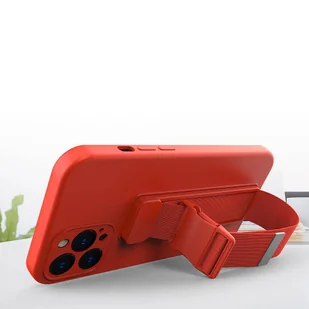 Rope case żelowe etui ze smyczą łańcuszkiem torebka smycz iPhone 11 Pro Max granatowy - Etui i futerały do telefonów - miniaturka - grafika 5