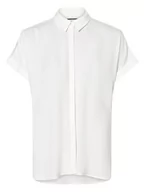 Koszule damskie - ARMEDANGELS - Bluzka damska  Zonjaa, biały - miniaturka - grafika 1